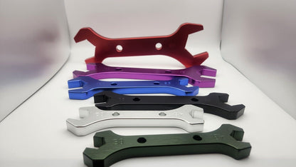 AN3 to AN16 Anodized Aluminum 6 PC Double Ended An Wrench Spanner Set